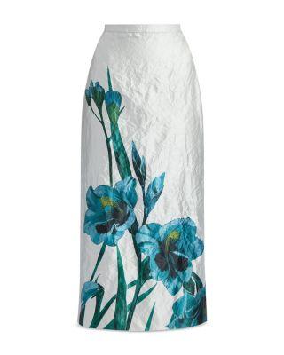 Floral Pencil Skirt by ERDEM