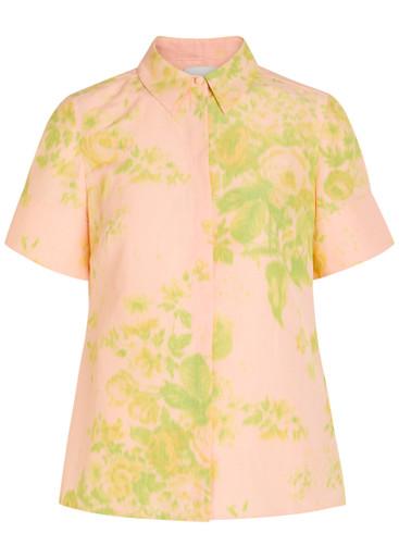 Floral-print woven shirt by ERDEM