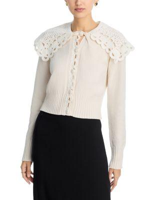 Lace Shawl Cardigan by ERDEM