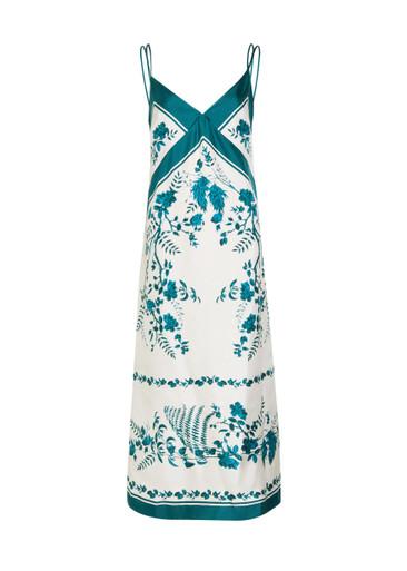 Printed silk midi dress by ERDEM