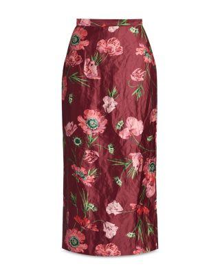 Satin Pencil Skirt by ERDEM