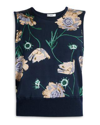 Sleeveless Mixed Media Sweater by ERDEM