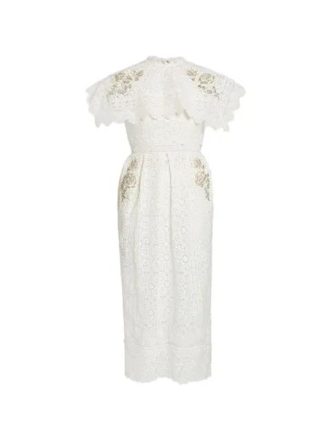beaded lace midi dress by ERDEM