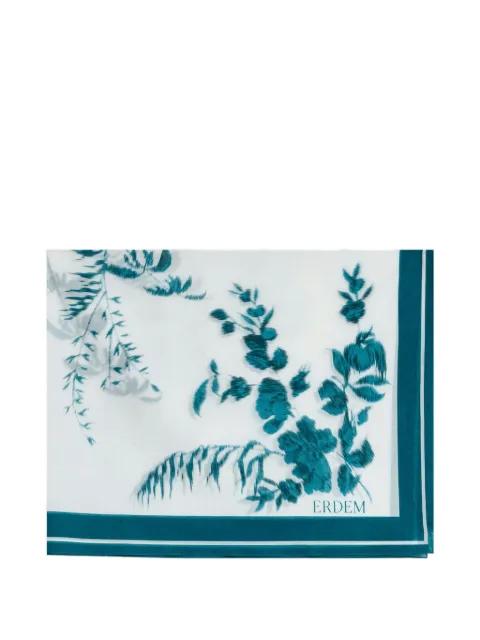 botanical-print cotton-voile pareo by ERDEM