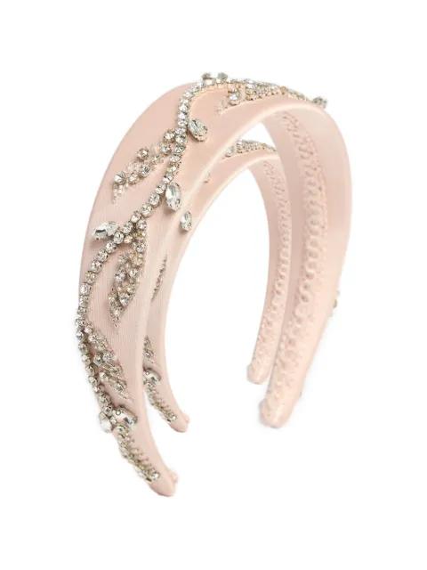 crystal-embellished satin headband by ERDEM