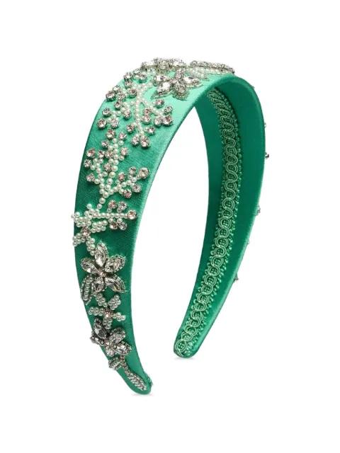 crystal-embellishment hair band by ERDEM