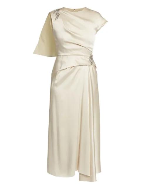draped embellished dress by ERDEM