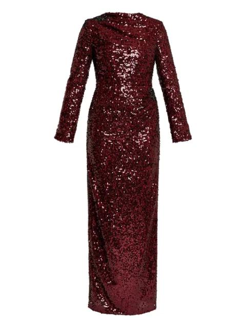 draped long sleev dress by ERDEM