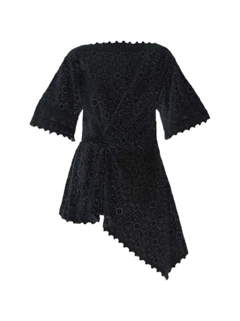draped short-sleeve top by ERDEM
