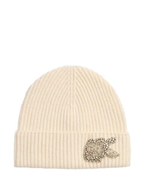 embellished-detail beanie hat by ERDEM