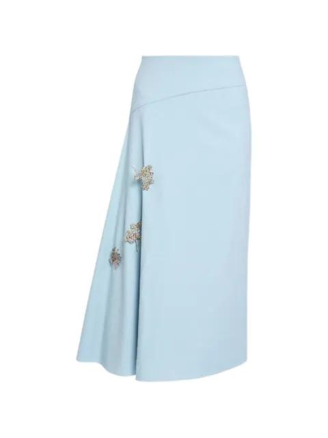 embellished draped skirt by ERDEM