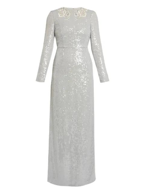 embellished long-sleeves maxi dress by ERDEM