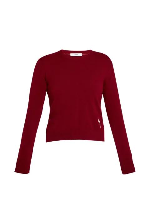 embroidered crew-neck sweater by ERDEM
