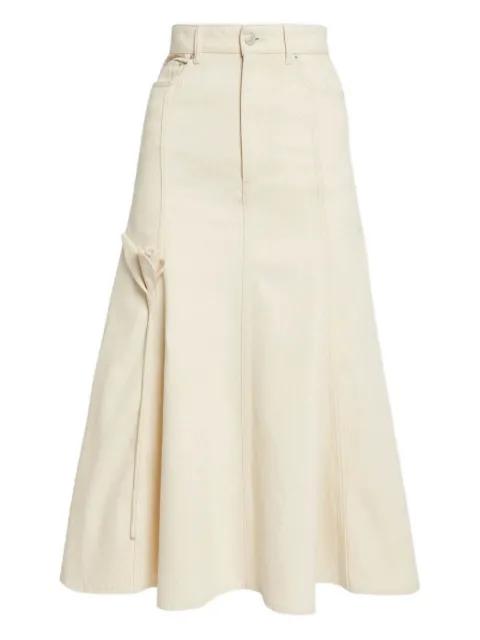flared button-fastening midi skirt by ERDEM