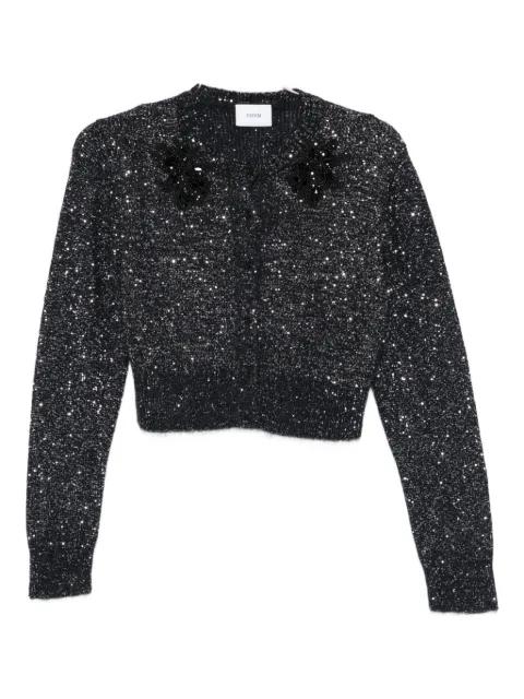 floral-appliqué cardigan by ERDEM