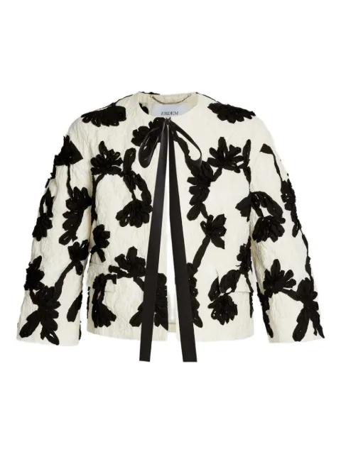 floral-embroidered jacket by ERDEM