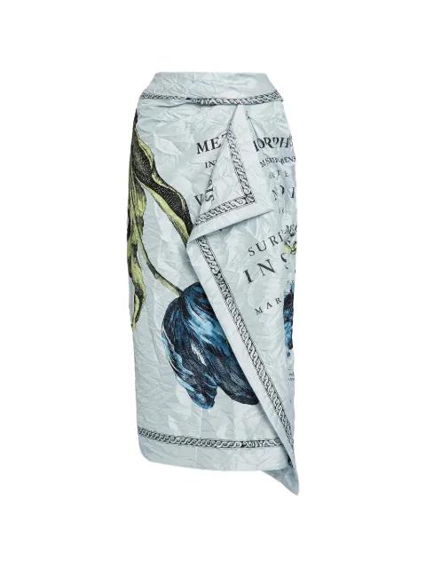 floral midi skirt by ERDEM