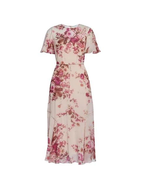 floral-pattern midi dress by ERDEM