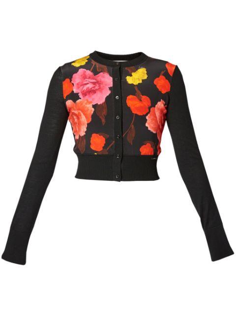 floral-print cardigan by ERDEM