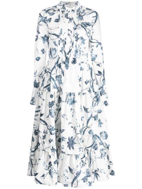 floral-print cotton dress by ERDEM