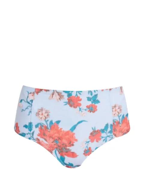 floral-print high-rise bikini bottoms by ERDEM