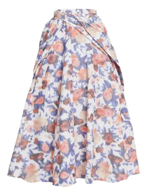 floral-print maxi skirt by ERDEM