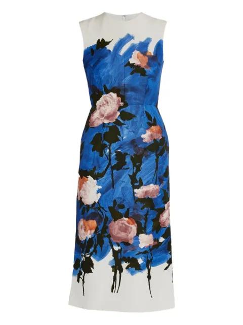 floral-print midi dress by ERDEM