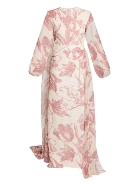 floral-print silk gown by ERDEM