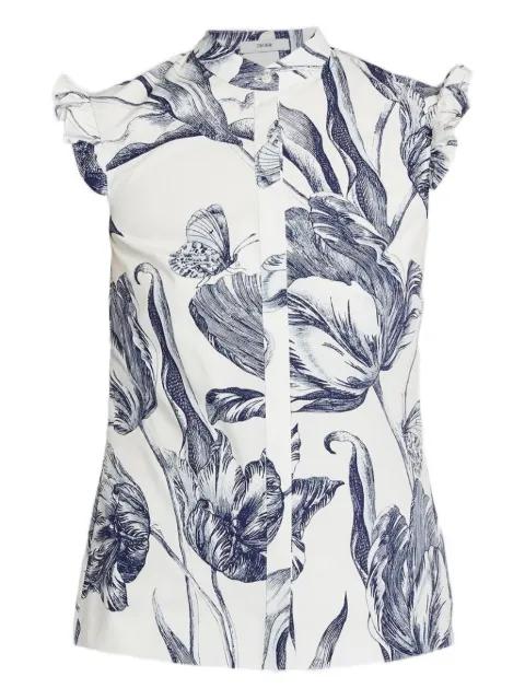 floral-print sleeveless blouse by ERDEM