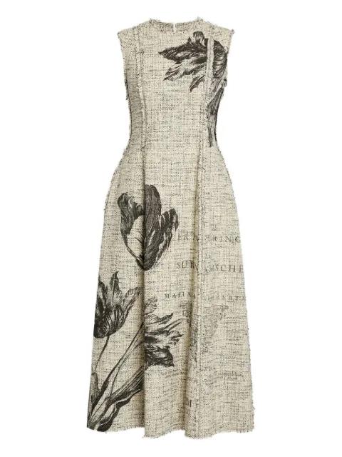 floral-print sleeveless midi dress by ERDEM