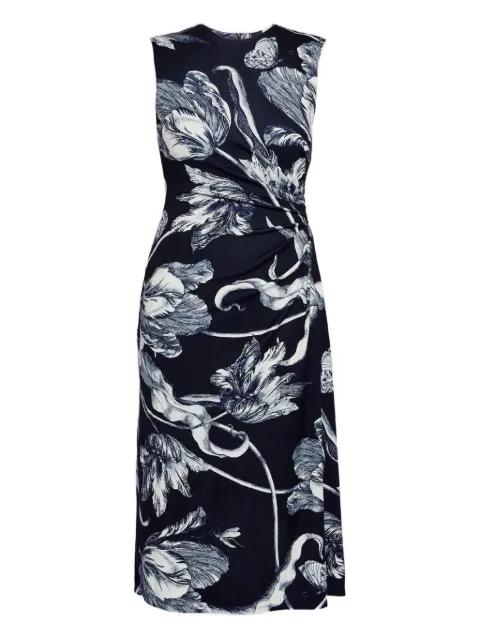 floral-print sleeveless midi dress by ERDEM