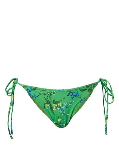 floral-print tie-fastening bikini bottoms by ERDEM