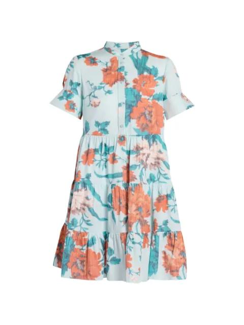 floral-print tiered dress by ERDEM