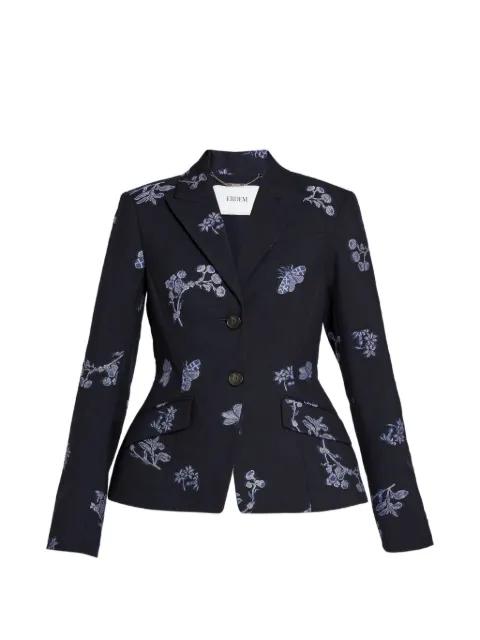 floral single-breasted blazer by ERDEM