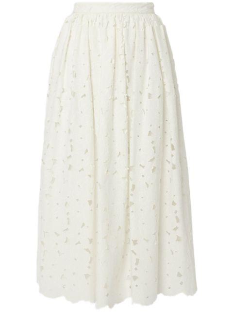 gathered midi skirt by ERDEM