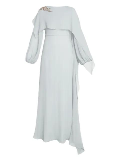 long-sleeve embellished maxi dress by ERDEM