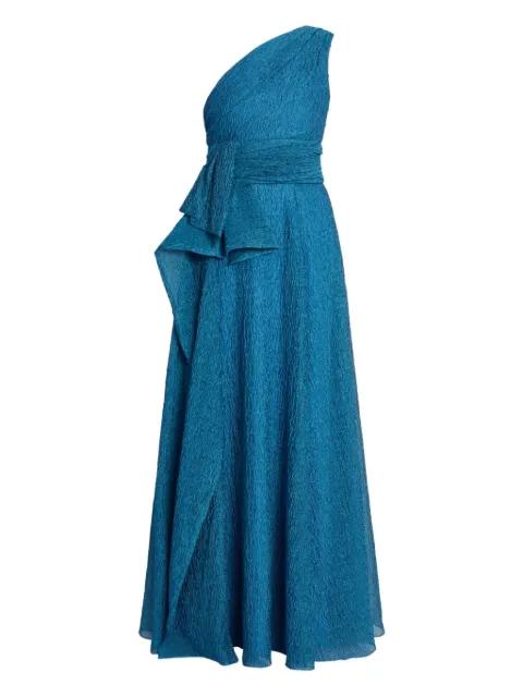 one-shoulder crinkled gown by ERDEM