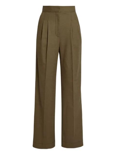 pleated-front tailored trousers by ERDEM