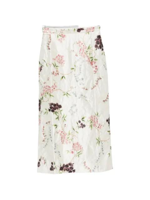 satin midi skirt by ERDEM