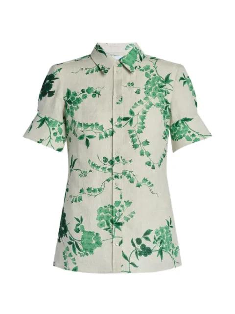 short-sleeve floral-print shirt by ERDEM