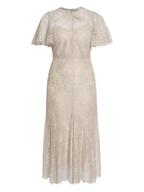 short-sleeve midi dress by ERDEM
