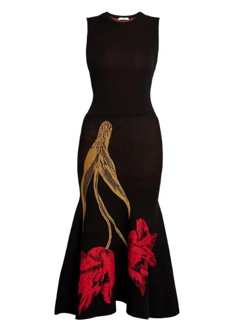 sleeveless knitted midi dress by ERDEM