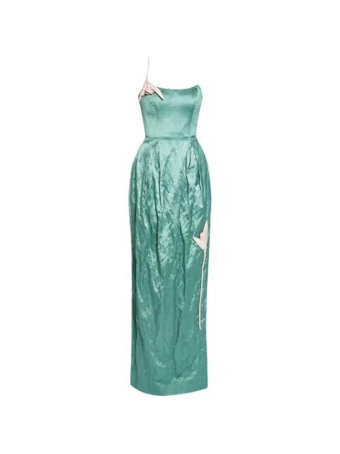 tulip-embroidery gown by ERDEM