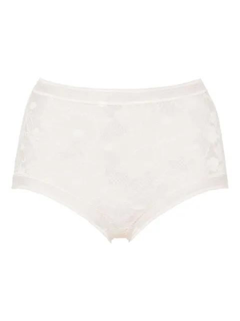 Acacia floral-lace high-waisted briefs by ERES