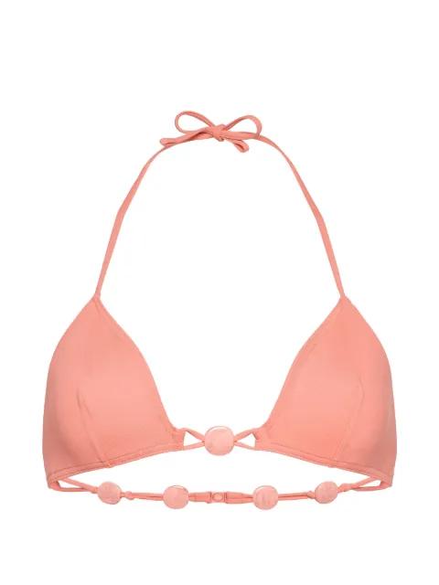 Alva bead-embellished bikini top by ERES