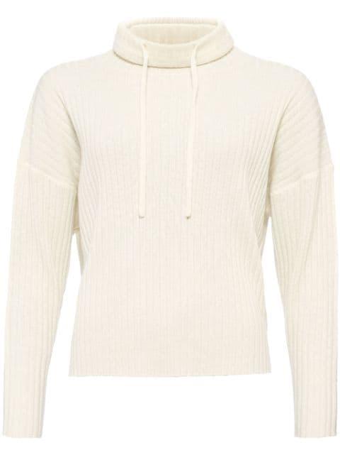 Cajole ribbed-knit hoodie by ERES