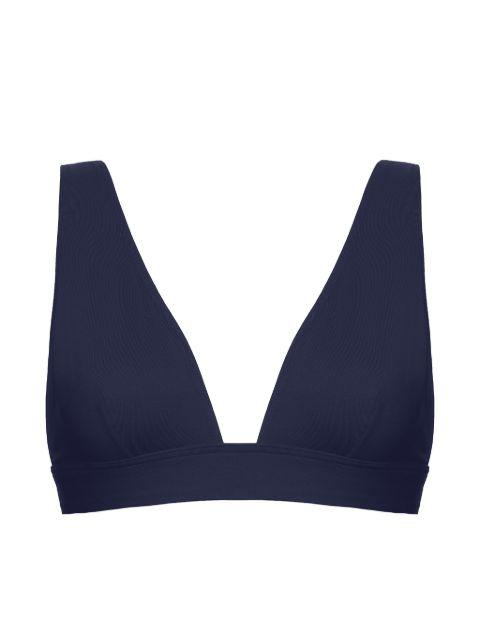 Chrome triangle-cup bikini top by ERES