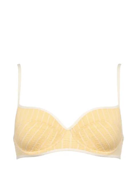 Coconut striped bikini bra by ERES