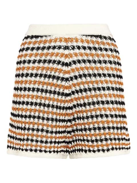 Disco striped crochet shorts by ERES