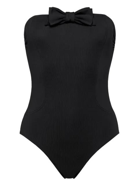 Dresscode bow-detail strapless swimsuit by ERES